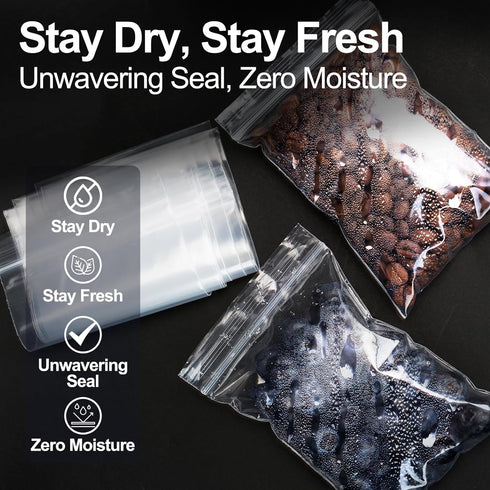 1200Pcs Small Plastic Bags for Jewelry, 3x4'' Resealable Zip Baggies, Durable Small Ziplock Bags for Small Business