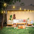 100FT 32 Dimmable A39 Bulbs(2 Larkvue Outdoor String Lights, LED Patio Lights with Waterproof Shatterproof Hanging