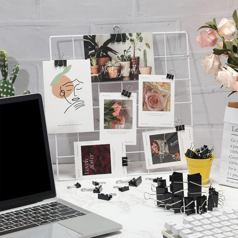 Yexiya 1000 Pcs Binder Clips Bulk, Assorted Sizes Black Paper Clips for School Teachers and Office Supplies