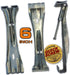 Quick Screw 6" Aluminum Hidden Rain Gutter Bracket Hook Clip with Pre-Inserted 3" Long " Hex Head Screw