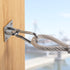 2PCS M8 Heavy Duty Square Stainless Steel Pad Eye Hook - Includes Snap Hooks and Screws for Ceiling Hook