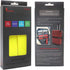 Reusable Cinch Straps 2" x 72" (Usable Length 64") - 2 Pack - Hook and Loop Straps (Neon Yellow)