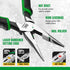 SK 8-Inch Long Nose Pliers, Needle Nose Pliers, Premium CR-V Steel with Ergonomic Non-slip Handle