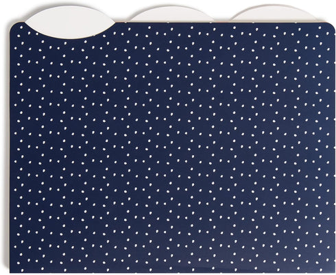 U Brands Casual Chic File Folders - Office Supplies, 1/3-Cut Tabs in Assorted Positions, Letter Size, Navy and Pink