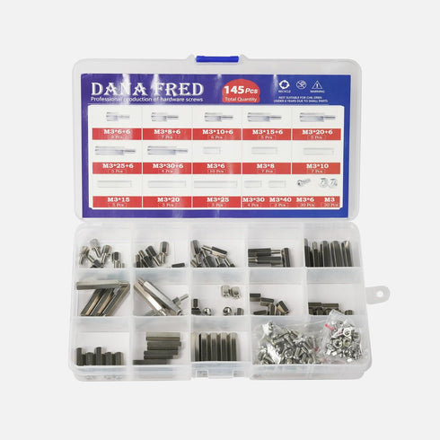 M3 Hex 304 Stainless Steel Standoff Kit, Male Female Metric Thread Mount Spacer for PCB and Quadcopter