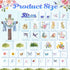 Easter Bulletin Board Decorations He is Risen Cutouts with Glue Point Spring Easter Jesus Resurrection Bulletin Board Decor for Easter Religious Classroom Wall Decoration(Colorful Flower)