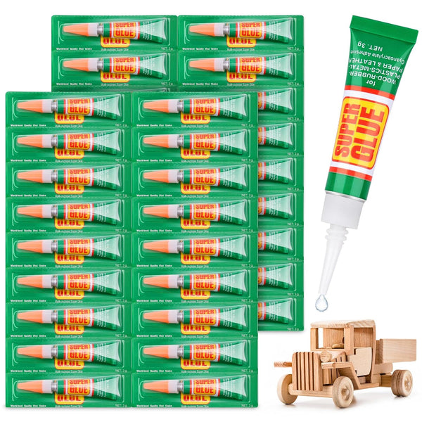 36 x 3g Clear Super Strong Glue for All Purpose, Instant Quick Dry Cyanoacrylate Adhesive Gel Tubes for DIY Crafts