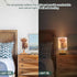 Oarencol Bedside Table Lamp Cute Highland Cow Animal Nightstand Lamp with Wood Desk Lamps for Bedroom Living Room