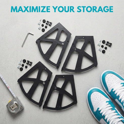 Chiffonade 2 Pair Hinges for Shoe Racks Drawer Hinge Rack Replacement ABS Shoe Cabinet Hinges - Cabinet Parts