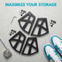 Chiffonade 2 Pair Hinges for Shoe Racks Drawer Hinge Rack Replacement ABS Shoe Cabinet Hinges - Cabinet Parts