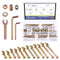 Glarks 138Pcs M6 Baby Bed Crib Screws Hardware Replacement Kit, M6x30/40/50/60/70/80MM Hex Socket Cap Screws with Nuts