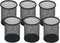 Mesh Metal Pen Holder, 6 Pack Pencil Cup for Desk Office Home, Black Pen Organizer