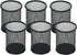 Mesh Metal Pen Holder, 6 Pack Pencil Cup for Desk Office Home, Black Pen Organizer
