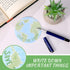 Crtiin 12 Pads Earth Sticky Notes, Globe Planet Notepads, Round Self Stick Memo Pads for School and Office