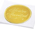 PaperDirect Gold You're Invited Round Embossed Foil Seals, 48 Count