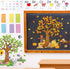 Teling 239 Pcs Season Tree Classroom Bulletin Board Decor, Spring Summer Autumn Winter Cutouts Border Set