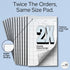(12 Pack) 50 (4 7.25) Waiter Wallet Pads | Guest Check Pads | Perforated, Stapled Restaurant Server Notepads | Formated