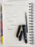 Fengtaiyuan 038P18Prox6 Gel Pens, Black Ink, Ultra Fine 0.38mm, Smooth Writing, 6 Pack