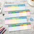Weekly Planner Notepad, 200 Sheets, 2.8 x 9.5 Inch, Colorful Tear Off Calendar Pad for Office School Reminder Sticky Pad