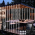 echosari Christmas Curtain Lights, Solar Powered 7.9ft x 6ft 144 LED Waterproof Outdoor Lights with Timer for Garden