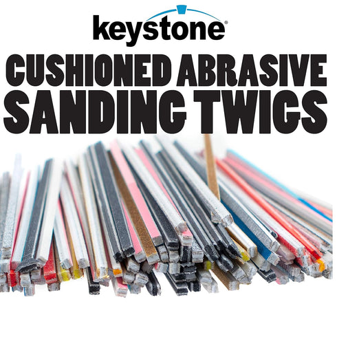 Keystone 100 Sanding Twigs or Sticks Ideal for Woodworking Hobby Arts Crafts Models Mixed Grits and Lengths Cushioned Abrasive (5 Pack)