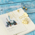 Gold Binder Paper Clips Set, 182pcs Large Paper Clips, Binder Clips, Office Supplies for Women
