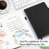 feela 8 Pack Journal Notebook Bulk for School, Hardcover Business Notebooks, Classic Ruled, 120 GSM, 5.1”x8.3”, Black