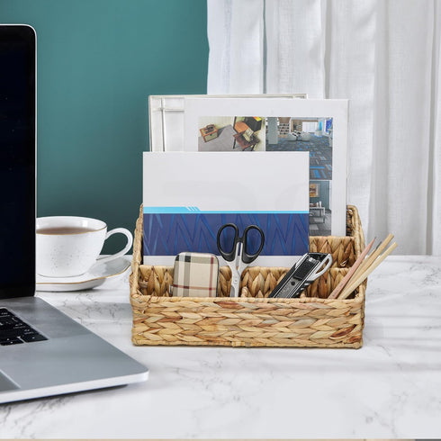 Desk Organizers and Accessories, Mail Sorter Organizers, Bills Organizers, Water Hyacinth Storage