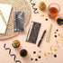 Feifeiya 50 Set 65th Birthday Party Favor for Guest Anniversary Party Favor with Black and Gold Ballpoint Pens