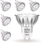ALIDE GU10 LED Bulbs 6 Pack, 5W 6000K Daylight White Dimmable, 25W-35W Halogen Equivalent, MR16 GU10 Base AC120V