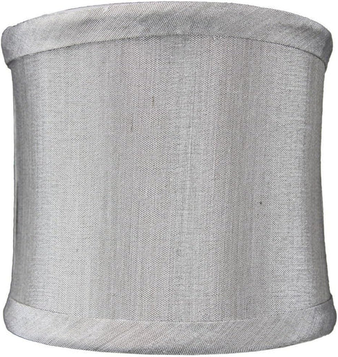 4x4x4 Grey Shantung Clip-On Sconce Half-Sconce Lampshade - Perfect for Chandeliers, Foyer