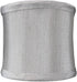 4x4x4 Grey Shantung Clip-On Sconce Half-Sconce Lampshade - Perfect for Chandeliers, Foyer