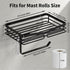 YIGII Toilet Paper Holder with Shelf, Adhesive or Drilling Tissue Roll Holder for Bathroom, Rustproof Toilet Roll