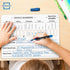 SCRIBBLEDO Place Value Board 9" x 12", Double Sided Dry Erase Boards for Teaching Place Values in Math