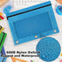 Pencil Pouch 3 Ring, Zipper Pencil Pouches Case Binder Cosmetic Bag, Black 2 Pack