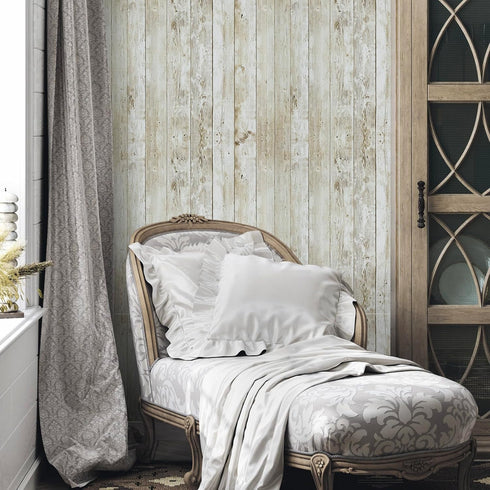 Abyssaly Peel and Stick Wallpaper, 17.71 in X 18 ft Self-Adhesive Removable Wood Decorative Wall