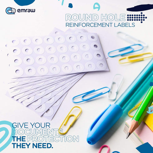Enday Pack of 1088 Hole Reinforcement Stickers for School, Home, and Office Paper Hole Reinforcements