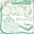 LemonSecret 60 Set 4 6 Inch 4 Greenery Thank You Card with Envelope Sticker x Design Luxurious Gold Employee