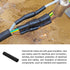 Heat Shrink Tubing, 2:1 Cable Sleeving Tube Wrap, 4mm Dia/30mm/Black, 400 Pcs