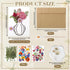 Dunzoom 30 Set Set 150 DIY Wedding Greeting Cards with Envelopes Wedding Thank You Dried Flowers Pressed Flower Cards