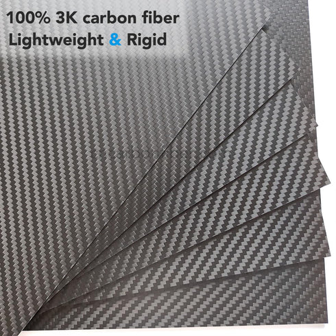 cncarbonfiber 0.5mm 200x300mm 100% Carbon Fiber Sheet, 3K Twill Matte Finish