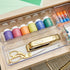 Set 6 iDesign Plastic Drawer Organizer Bins - Storage for Kitchen, Bathroom, and Desk Drawers - of - Clear