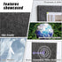 Large Cork Board 36" x 24", 6 Pack Felt Wall Tiles with 30 Pushpins, Dark Gray Bulletin Board