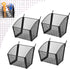 4 Pack Metal Wire Pegboard Baskets, Hanging Wall Mount Storage Bins, Pegboard Containers for Office Workshop Organizing