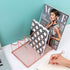 Simmer Stone File Sorter Organizer, 5 Section Magazine Holder Rack for Mail, Paper, Document, Folder, Rose Gold