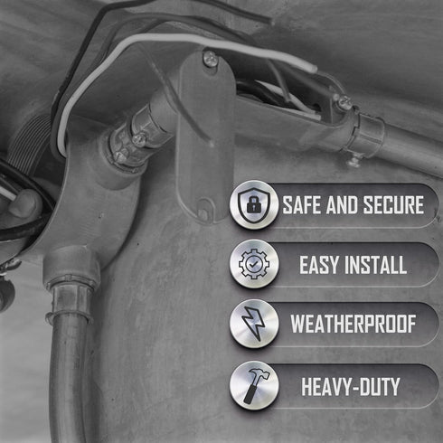 TayMac RLB100 Threaded LB Conduit Body, Die Cast Aluminum, Stamped Steel Cover, 1-Inch, Gray