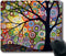 Schoolsupplies Anti-Slip Laptop PC Mouse Pad Mat - Colored Trees Picture for Optical Laser Mouse