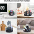 Pen Holder for Desk, Rotating Pencil Holder, Black Cup Organizer for Office