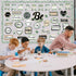Back to School Eucalyptus Motivational Classroom Bulletin Board Decorations, Greenery Inspirational Quotes Cutouts
