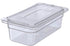Carlisle FoodService Products Storplus 1/3 Size Universal Lid, Clear, Flat Food Pan Lid for Catering
